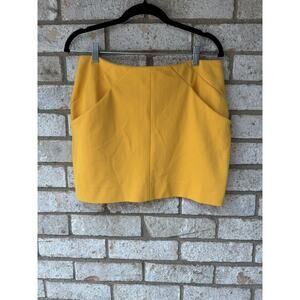 Diane Von Furstenberg DVF Skirt Yellow Size 8